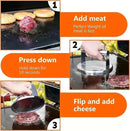 Stainless Steel Burger Smasher Press With Raised Edge for Smash Burgers, Grill and Home Cooking, 15 cm