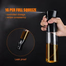 200 mL BPA-Free Oil Spray Bottle, Fine Mist Dispenser for Air Fryers, Salads, Roasting, Grilling and Everyday Cooking, Black