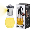200 mL Glass Oil Sprayer Bottle, Fine Mist Dispenser for Cooking, Baking, Salads, Air Frying and Grilling, Multicolour