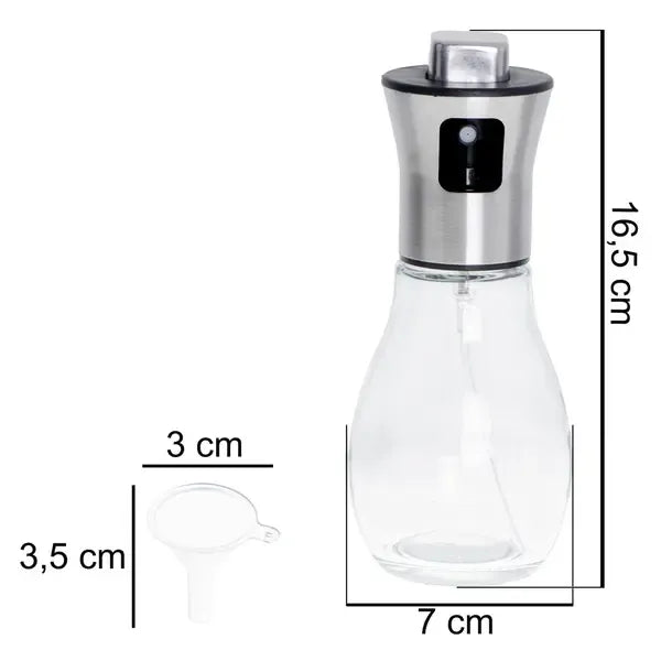 200 mL Glass Oil Sprayer Bottle, Fine Mist Dispenser for Cooking, Baking, Salads, Air Frying and Grilling, Multicolour