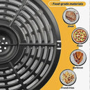 Non-Stick Metal Air Fryer Crisper Plate Replacement for 4.5 L Air Fryers, Grill Pan for Home Cooking, Black, 20 cm