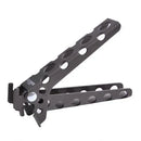 Aluminum Pot Gripper Foldable Lightweight Cooking Handle Clamp for Camping Kitchen Cookware Black 12.5 cm