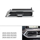 Front Left Center AC Vent Grille Repair Kit ABS Replacement For X5 X6 X7 G05 G06 G07 2019 2021 Black