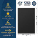 2 Pack Heavy Duty Oven Liner Mats, Reusable Non-Stick Heat Resistant Sheets for Ovens, Grills and Air Fryers, 60 x 40 cm