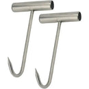2 Pack Stainless Steel T Handle Meat Hooks for Butchers, Restaurants, Smoking, Grilling and Food Preparation, for Hanging Meat Safely