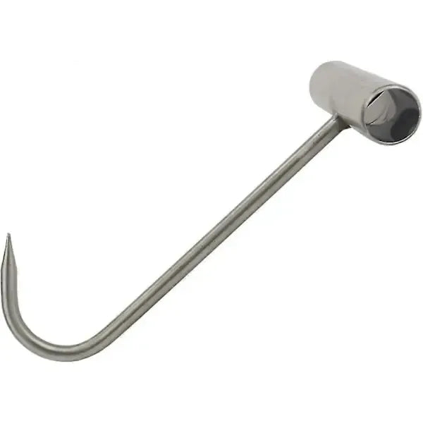 2 Pack Stainless Steel T Handle Meat Hooks for Butchers, Restaurants, Smoking, Grilling and Food Preparation, for Hanging Meat Safely