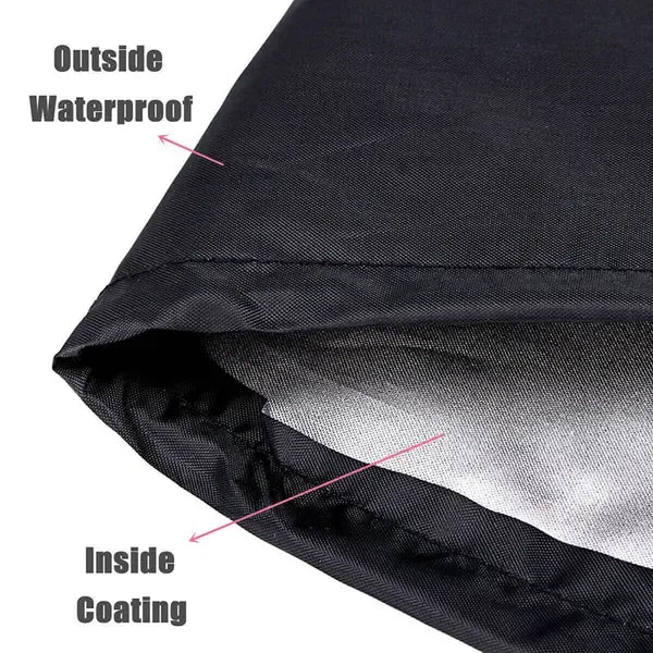 Round Fire Pit Cover, Waterproof UV Resistant Polyester Protection for Outdoor Patio Braziers and Garden Storage, Black, 76 x 30 cm