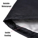 Round Fire Pit Cover, Waterproof UV Resistant Polyester Protection for Outdoor Patio Braziers and Garden Storage, Black, 76 x 30 cm