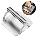Stainless Steel Burger Press with Flat Base and Handle for Smash Burgers, Grills, Stovetops, Home Kitchens and Restaurants, Silver