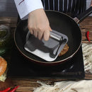 Stainless Steel Burger Press with Flat Base and Handle for Smash Burgers, Grills, Stovetops, Home Kitchens and Restaurants, Silver