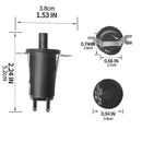 Replacement Door Switch with Screws for Masterbuilt 560, 800, 1050 and XL Digital Charcoal Grill Smokers, Black
