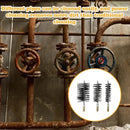 3 Pack Chimney Pipe Cleaning Brushes with Handles, Heavy Duty Steel Wire Brushes for Stove Flues and Boilers, 30, 50 and 80 mm