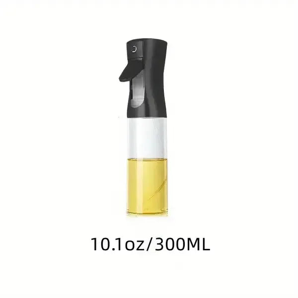 300 mL Plastic Oil Spray Bottle, Cooking Sprayer for Grilling, Picnics, Salads and Everyday Kitchen Use, Black