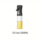 300 mL Plastic Oil Spray Bottle, Cooking Sprayer for Grilling, Picnics, Salads and Everyday Kitchen Use, Black