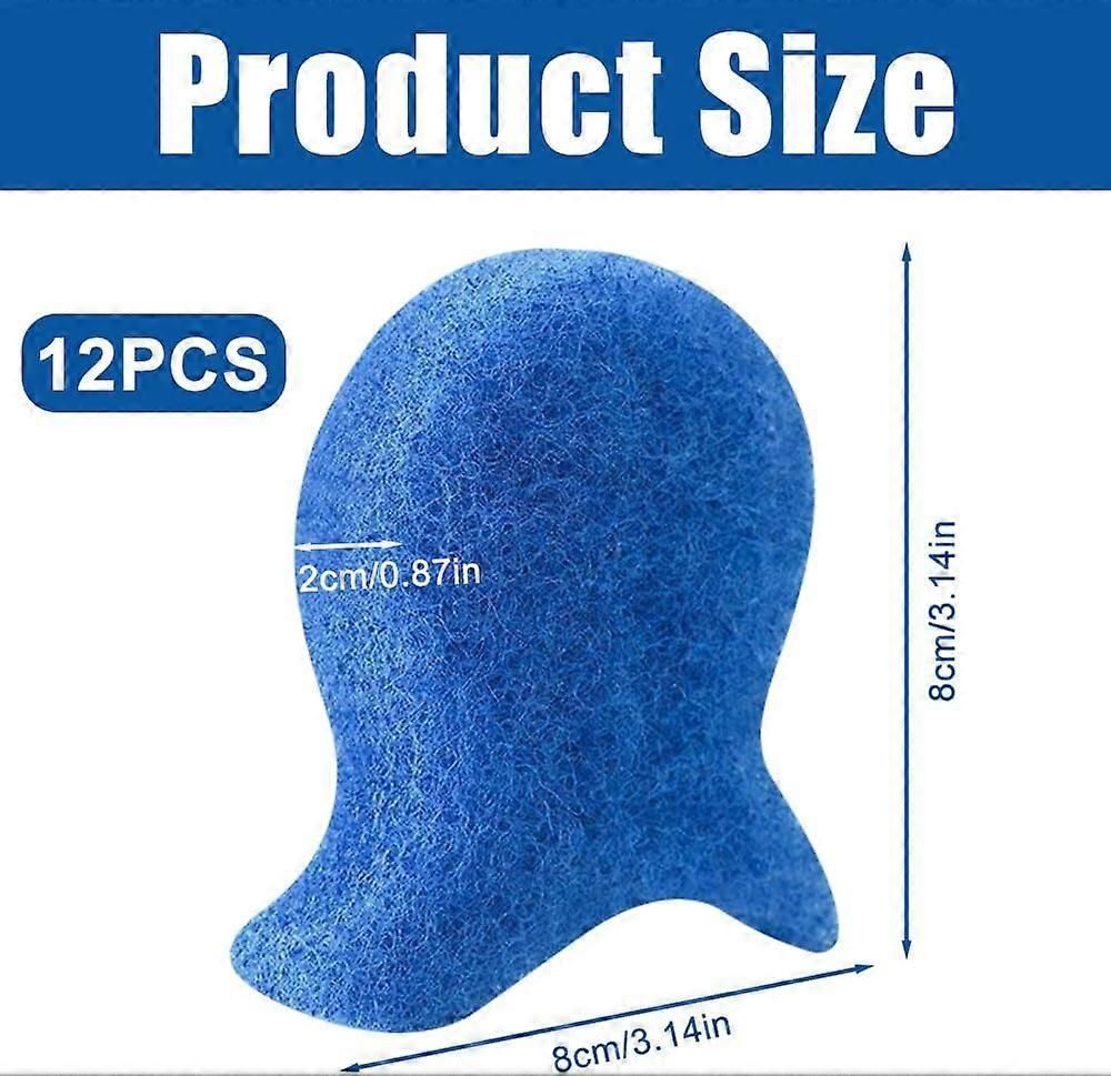 10 Pack Reusable Pet Hair Removers for Washing Machines, Microfiber Laundry Fur Catchers for Clothes, Bedding and Blankets, Blue