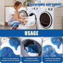 10 Pack Reusable Pet Hair Removers for Washing Machines, Microfiber Laundry Fur Catchers for Clothes, Bedding and Blankets, Blue