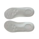 1 Pair 4D Cushioned Insoles with Shock Absorption and Breathable PU Lycra Support for Walking and Sports, Grey, Size 39-40, 25 cm