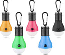 5 Pack LED Camping Tent Lights with Carabiner Hooks, 3 Light Modes and Waterproof ABS Housing for Hiking, Fishing and Emergencies