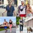 Waterproof Oxford Sling Bag with Adjustable Shoulder Strap and Zipped Pockets for Travel, Hiking, Cycling and Everyday Carry, Black