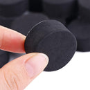 24 Pack Self-Adhesive Flower Pot Feet, Round Plant Pot Risers for Drainage, Slip Protection and Patio Protection, Black, 1.5 cm