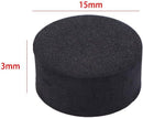 24 Pack Self-Adhesive Flower Pot Feet, Round Plant Pot Risers for Drainage, Slip Protection and Patio Protection, Black, 1.5 cm