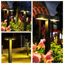 Solar Powered Garden Ground Light with Automatic Dusk to Dawn Sensor, Waterproof Stake Lamp for Paths, Lawns, Patios and Landscapes