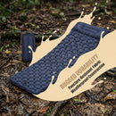 Ultralight Inflatable Camping Sleeping Pad with Built-In Pillow, Waterproof TPU Coating and Compact Pack Size, Blue, 190 x 60 x 5 cm