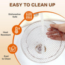 3 Tier Round Stainless Steel Air Fryer Rack with Stackable Mesh Layers for Baking, Drying and Crisp Cooking in Ovens and Air Fryers