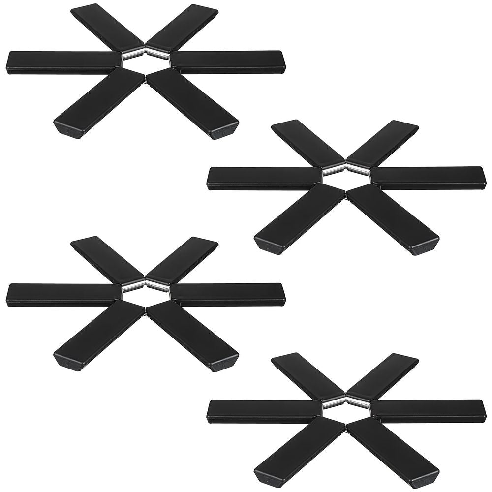 Stylish ABS Heat Insulation Pads Black for Kitchen Multi-Functional Use