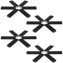 Stylish ABS Heat Insulation Pads Black for Kitchen Multi-Functional Use