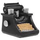 Mini Typewriter Black 1Pack 2.2x2.1x2.0in Resin Craft Miniature Dollhouse Accessories