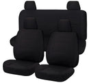 Seat Covers for NISSAN NAVARA D40 01/2006 - 02/2015 DUAL CAB UTILITY FR BLACK ALL TERRAIN