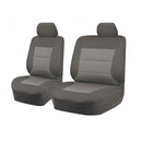 Seat Covers for MAZDA BT-50 B22P/Q-B32P/Q UP SERIES 10/2011? 2015 SINGLE CAB CHASSIS FRONT BUCKET + _ BENCH GREY PREMIUM