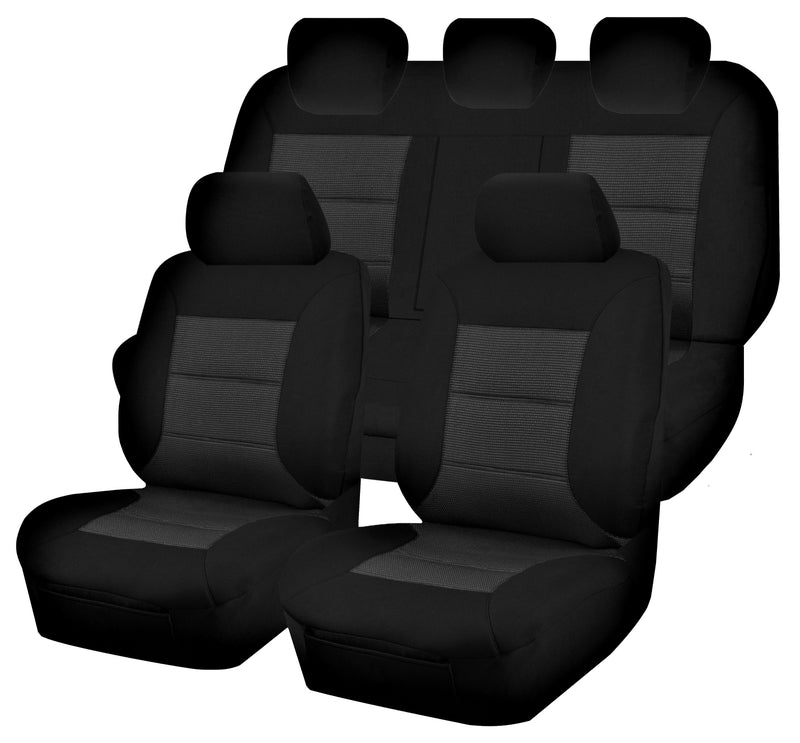 Seat Covers for MAZDA BT-50 FR UR 09/2015 - 06/2020 DUAL CAB FR BLACK PREMIUM