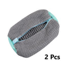 Shoe Wash Bag for Washing Machine Anti-Deformation Shoe Laundry Protector Reusable Home Use Grey 2 Pcs Ideal Christmas Gift