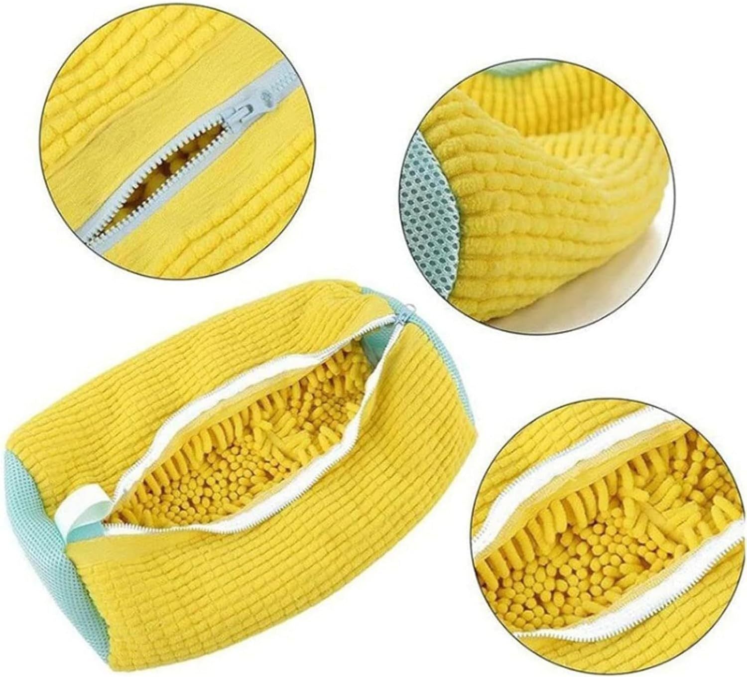 Shoe Wash Bag for Washing Machine Anti-Deformation Shoe Laundry Protector Reusable Home Use Grey 2 Pcs Ideal Christmas Gift