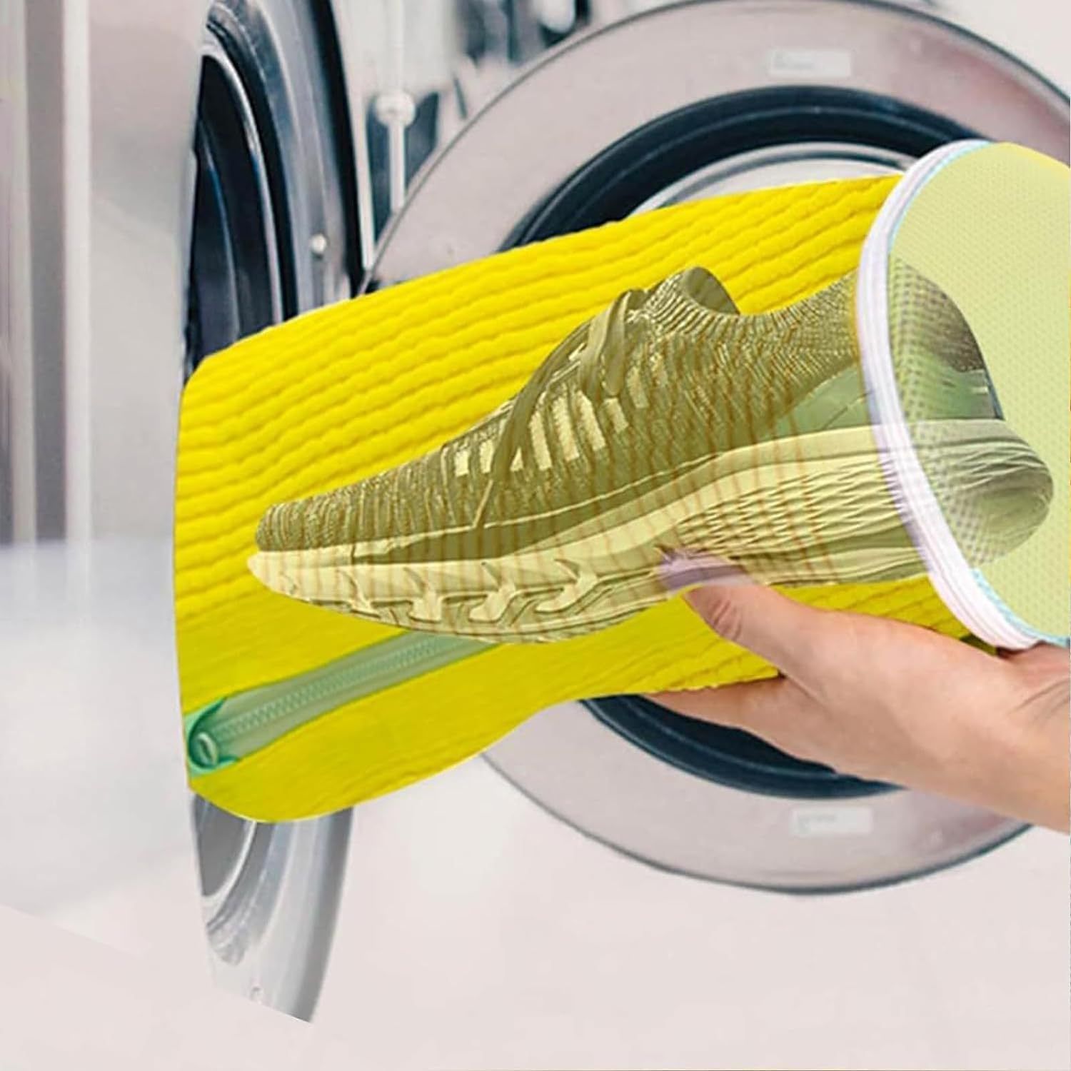 Machine Washable Shoe Protector Bag Anti-Wrinkle Shoe Washing Pouch Home Laundry Use Sky Blue 2 Pcs Suitable for Christmas Gifting
