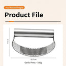 Ring-Style Stainless Steel Garlic Press Manual Garlic Crusher Home Kitchen Garlic Mincer Masher Tool Ideal Christmas Gift