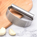 Ring-Style Stainless Steel Garlic Press Manual Garlic Crusher Home Kitchen Garlic Mincer Masher Tool Ideal Christmas Gift
