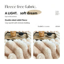 Thick Bunny Fleece Standard Blanket Warm Milk Fleece Flannel Office Nap Throw Off White 150×200cm Recommended Christmas Holiday Gift