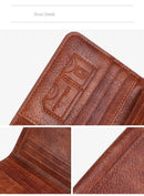 Sleek PU Leather Men Bifold Wallet Classic Short Card Holder Coin Pocket Minimalist Coffee Popular Christmas Holiday Gift