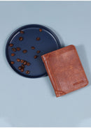 Sleek PU Leather Men Bifold Wallet Classic Short Card Holder Coin Pocket Minimalist Coffee Popular Christmas Holiday Gift