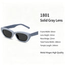 Minimalist Solid Grey Frame Grey Lens Cat Eye Sunglasses UV400 Protection, Matte Finish Business Casual, Perfect Christmas Gift