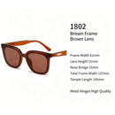 Warm Latte Tea Frame Brown Lens Cat Eye Sunglasses UV400 Protection, Cozy Autumn Winter Vibe, Ideal Christmas Gift