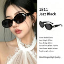 Edgy Jazz Black Cat Eye Sunglasses UV400 Blocking, Sleek Streetwear Face-Flattering Fit, Ideal Christmas Gift