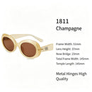 Luxurious Champagne Cat Eye Sunglasses UV400 Protection, Glossy Premium Finish Elevated Look, Great Christmas Present