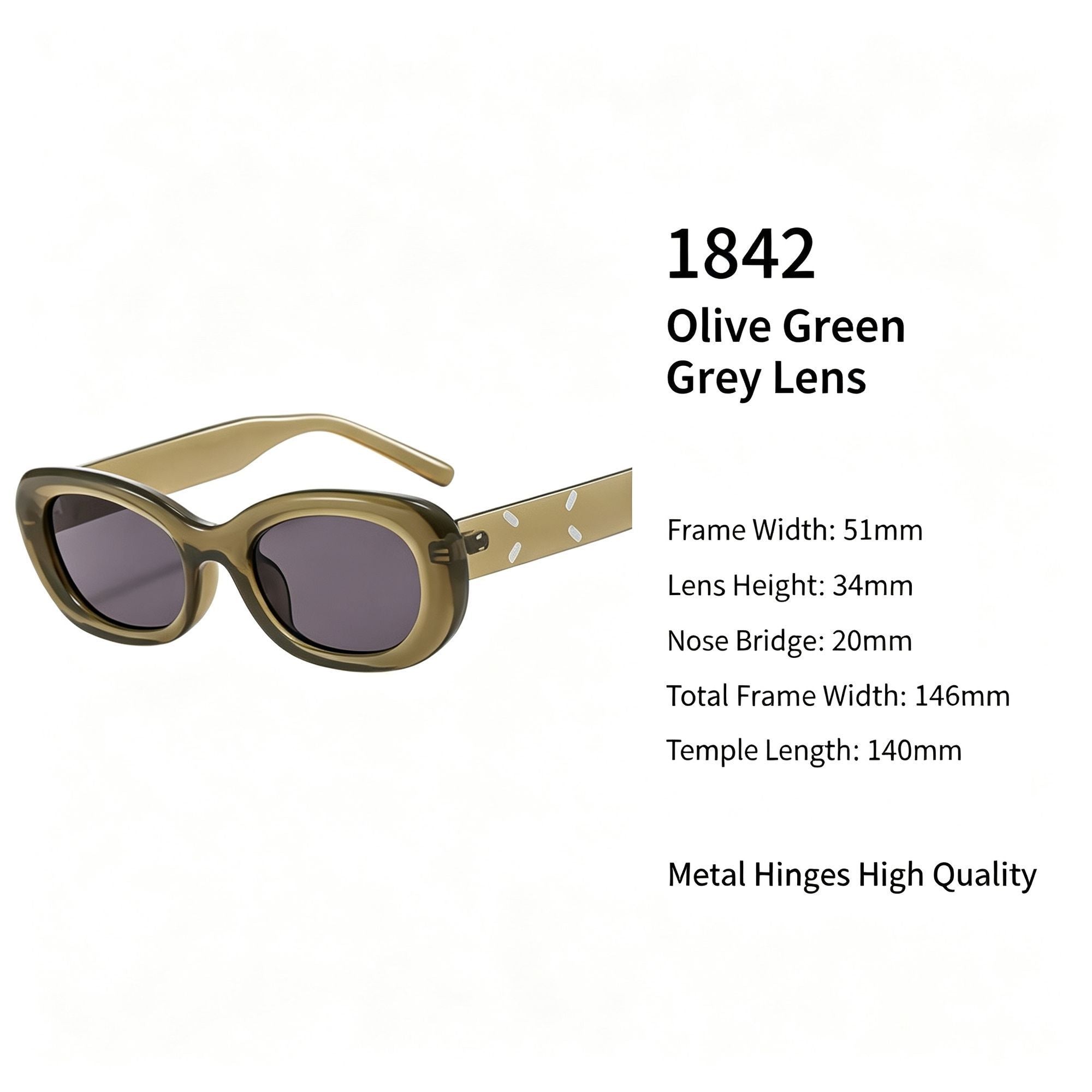 Earthy Olive Green Grey Lens Cat Eye Sunglasses UV400, Retro Outdoor Casual Utility Style, Recommended Christmas Holiday Gift