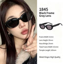 Timeless Black Frame Grey Lens Cat Eye Sunglasses UV400 Protection, Wardrobe Staple Never Out of Style, Perfect Christmas Gift