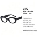 Striking Black Frame White Lens Cat Eye Sunglasses UV400, Contrast Design Trendy Streetwear, Nice Christmas Present