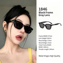 Timeless Classic Black Frame Grey Lens Cat Eye Sunglasses UV400, Versatile All-Occasion Wardrobe Staple, Suitable for Christmas Gifting
